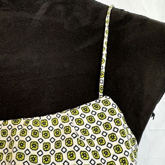 J. Crew Printed Ruffle Tank Top Green - Picture 6 of 9